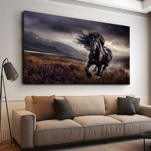 Load image into Gallery viewer, Stretched canvas wall art print – Canvas Wall Art Painting Horses HR150 – Small – 30x20 in (75x50 cm) – Iloski Art LLC
