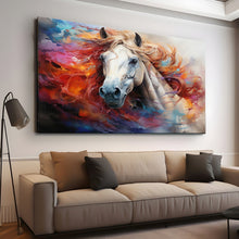 Load image into Gallery viewer, Stretched canvas wall art print – Canvas Wall Art Painting Horses HR154 – Small – 30x20 in (75x50 cm) – Iloski Art LLC
