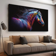 Load image into Gallery viewer, Stretched canvas wall art print – Canvas Wall Art Painting Horses HR162 – Small – 30x20 in (75x50 cm) – Iloski Art LLC
