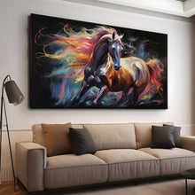 Load image into Gallery viewer, Stretched canvas wall art print – Canvas Wall Art Painting Horses HR182 – Small – 30x20 in (75x50 cm) – Iloski Art LLC
