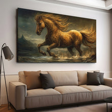 Load image into Gallery viewer, Stretched canvas wall art print – Canvas Wall Art Painting Horses HR185 – Small – 30x20 in (75x50 cm) – Iloski Art LLC
