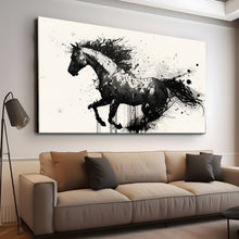 Load image into Gallery viewer, Stretched canvas wall art print – Canvas Wall Art Painting Horses HR201 – Small – 30x20 in (75x50 cm) – Iloski Art LLC
