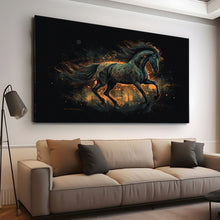 Load image into Gallery viewer, Stretched canvas wall art print – Canvas Wall Art Painting Horses HR202 – Small – 30x20 in (75x50 cm) – Iloski Art LLC
