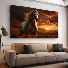 Load image into Gallery viewer, Stretched canvas wall art print – Canvas Wall Art Painting Horses HR206 – Small – 30x20 in (75x50 cm) – Iloski Art LLC
