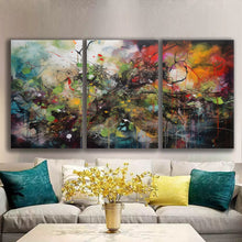 Load image into Gallery viewer, Gallery wrapped canvas wall art print – Modular Art Collection: Contemporary Designs in Pieces MAC076 – Small S (20x30inchx3p - total length 60inch/150cm)
