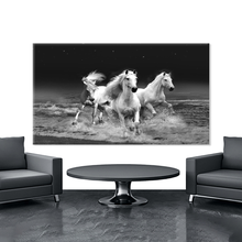 Load image into Gallery viewer, Canvas printed painting, not framed, rolled in tube, subject animal, horsses.
