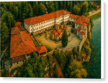 Load image into Gallery viewer, Historic Cliffside Monastery St. Naum - Canvas Print
