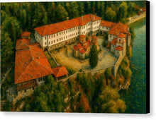 Load image into Gallery viewer, Historic Cliffside Monastery St. Naum - Canvas Print
