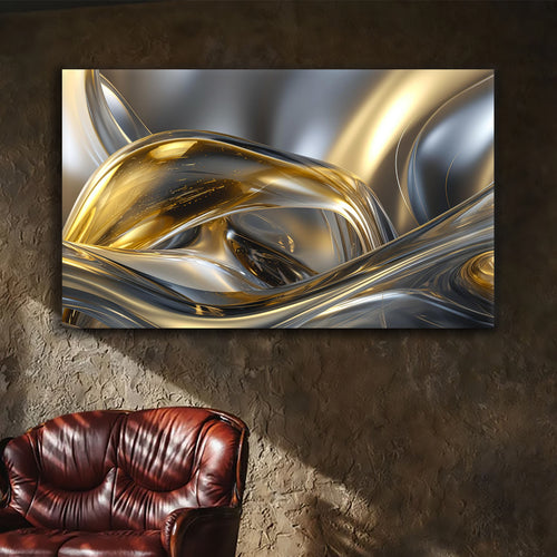 Canvas printed painting, not framed, rolled in tube, subject abstract