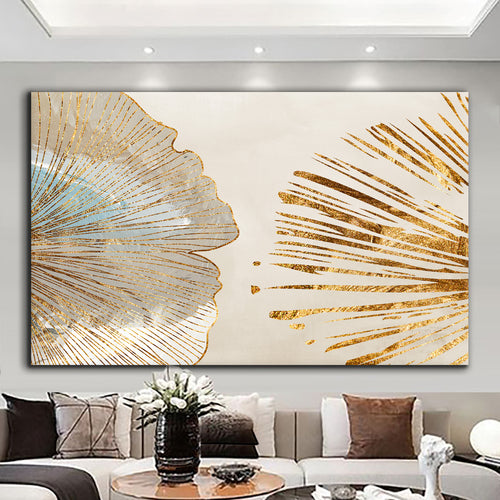 Canvas printed painting, not framed, rolled in tube, subject abstract