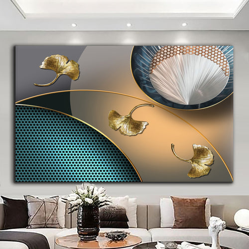 Canvas printed painting, not framed, rolled in tube, subject abstract
