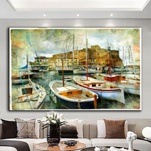Load image into Gallery viewer, Canvas printed painting, not framed, rolled in tube, subject nature, preries, mountains.

