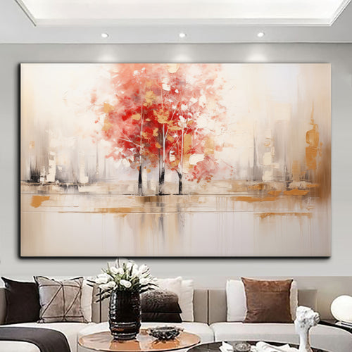 Canvas printed painting, not framed, rolled in tube, subject nature, preries, mountains.