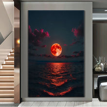 Load image into Gallery viewer, Canvas printed painting, not framed, rolled in tube, subject nature, preries, mountains.
