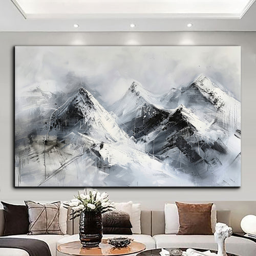 Canvas printed painting, not framed, rolled in tube, subject nature, preries, mountains.