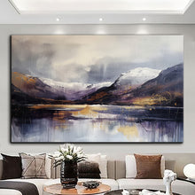 Load image into Gallery viewer, Canvas printed painting, not framed, rolled in tube, subject nature, preries, mountains.
