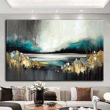 Load image into Gallery viewer, Canvas printed painting, not framed, rolled in tube, subject nature, preries, mountains.
