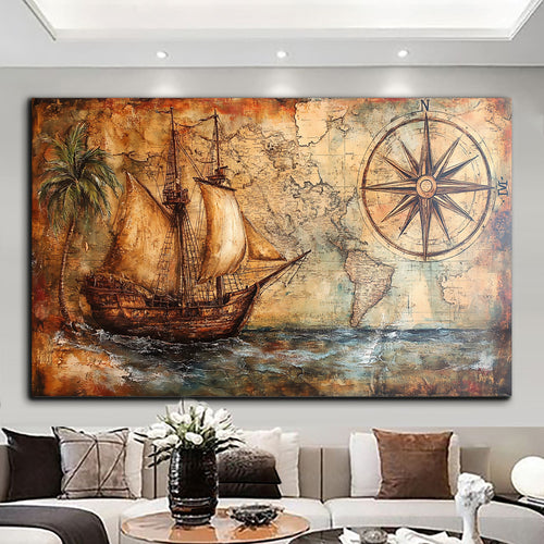 Canvas printed painting, not framed, rolled in tube, subject nature, preries, mountains.