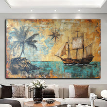 Load image into Gallery viewer, Canvas printed painting, not framed, rolled in tube, subject nature, preries, mountains.
