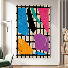 Load image into Gallery viewer, MAP262 Urban Geometry - canvas wall art

