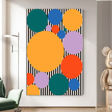 Load image into Gallery viewer, MAP259 Geometric Rhythm - canvas wall art
