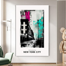 Load image into Gallery viewer, MAP324 Color Motion - canvas wall art
