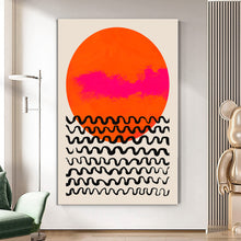 Load image into Gallery viewer, MAP336 Silent Geometry - canvas wall art
