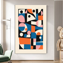 Load image into Gallery viewer, MAP361 Modern Geometry - canvas wall art
