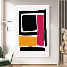 Load image into Gallery viewer, MAP029 Bright Geometry - canvas wall art
