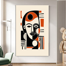 Load image into Gallery viewer, MAP165 Soft Geometry - canvas wall art
