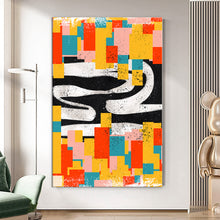 Load image into Gallery viewer, MAP178 Linear Structure - canvas wall art
