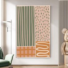 Load image into Gallery viewer, MAP099 Silent Geometry - canvas wall art
