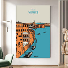 Load image into Gallery viewer, MAP415 Contemporary Structure - canvas wall art
