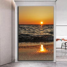 Load image into Gallery viewer, Canvas printed painting, not framed, rolled in tube, subject nature, preries, mountains.
