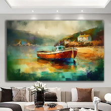 Load image into Gallery viewer, Canvas printed painting, not framed, rolled in tube, subject nature, preries, mountains.
