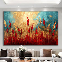 Load image into Gallery viewer, Canvas printed painting, not framed, rolled in tube, subject nature, preries, mountains.
