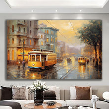 Load image into Gallery viewer, Canvas printed painting, not framed, rolled in tube, subject nature, preries, mountains.
