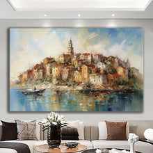 Load image into Gallery viewer, Canvas printed painting, not framed, rolled in tube, subject nature, preries, mountains.
