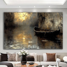 Load image into Gallery viewer, Canvas printed painting, not framed, rolled in tube, subject nature, preries, mountains.
