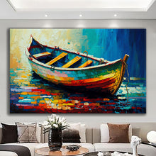 Load image into Gallery viewer, Canvas printed painting, not framed, rolled in tube, subject nature, preries, mountains.
