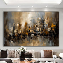 Load image into Gallery viewer, Canvas printed painting, not framed, rolled in tube, subject nature, preries, mountains.
