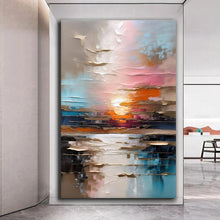 Load image into Gallery viewer, Canvas printed painting, not framed, rolled in tube, subject nature, preries, mountains.
