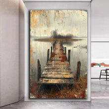Load image into Gallery viewer, Canvas printed painting, not framed, rolled in tube, subject nature, preries, mountains.
