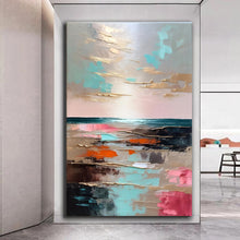 Load image into Gallery viewer, Canvas printed painting, not framed, rolled in tube, subject nature, preries, mountains.
