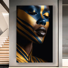 Load image into Gallery viewer, Stretched canvas wall art print – Canvas Wall Art Mystic Woman Painting MYSTW0016 – Small – 20x30 in (50x75 cm) – Iloski Art LLC
