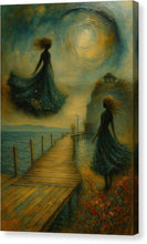 Load image into Gallery viewer, Mystical Figures by the Wish Bridge Ohrid - Canvas Print
