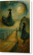 Load image into Gallery viewer, Mystical Figures by the Wish Bridge Ohrid - Canvas Print
