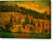 Load image into Gallery viewer, Ohrid Cliffside at Sunset - Canvas Print
