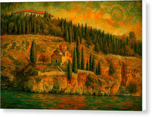 Load image into Gallery viewer, Ohrid Cliffside at Sunset - Canvas Print
