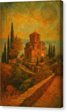 Load image into Gallery viewer, Ohrid Kaneo Church at Sunset - Canvas Print
